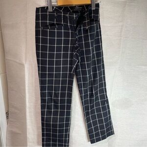 Club Monaco Black and White Checkered Trousers